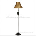 Best price traditional black resin floor standing lamp for lodge